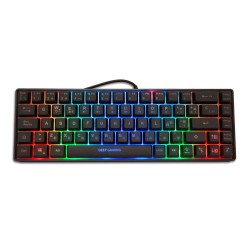 Teclado Mini 65  Deep Gaming TM065 keyboard USB QWERTY Spanish Black