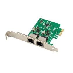 Placa de rede 2x 1GBit PCIe x1 Chipsey RTL8111E