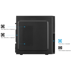 Caixa Micro-ATX Aerocool CS-105 Preto
