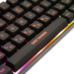 Teclado Mini 65  Deep Gaming TM065 keyboard USB QWERTY Spanish Black