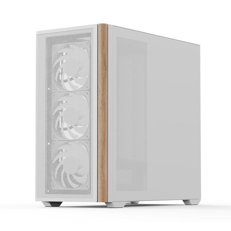 Caixa Micro-ATX Aerocool D301A ARGB Vidro Temperado Branco