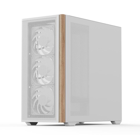 Caixa Micro-ATX Aerocool D301A ARGB Vidro Temperado Branco