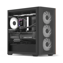 Caixa Micro-ATX Aerocool D301A ARGB Vidro Temperado Preto