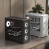 Caixa Micro-ATX Aerocool D301A ARGB Vidro Temperado Preto