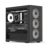 Caixa Micro-ATX Aerocool D301A ARGB Vidro Temperado Preto