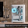 Caixa Micro-ATX Aerocool D301A ARGB Vidro Temperado Branco