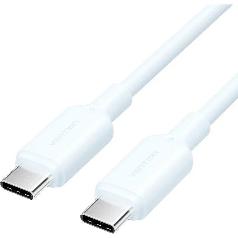Cabo USB Tipo C a USB Tipo-C Vention até 60W/ 480Mbps Cabo USB Tipo C a USB Tipo-C Vention até 60W/ 480Mbps