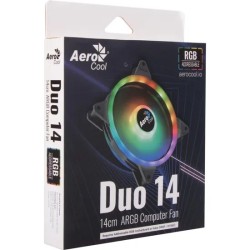 Ventoinha Aerocool Duo 14 ARGB Preto 140mm