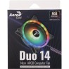 Ventoinha Aerocool Duo 14 ARGB Preto 140mm