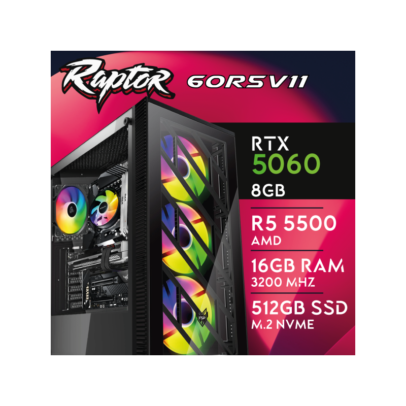 Computador Gaming - Raptor-60R5V11 Computador Gaming - Raptor-60R5V11