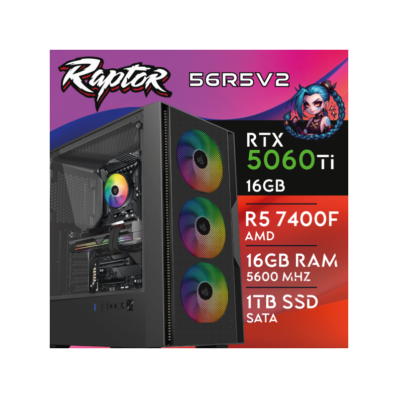 Computador Gaming - Raptor-56R5V2 Computador Gaming - Raptor-56R5V2