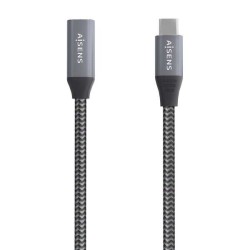 Cabo USB 3.2 GEN2x2 Aluminio 20Gbps 8K@30Hz 5A 100W - Tipo USB-C/Macho-USB-C/Femea - 0.5m