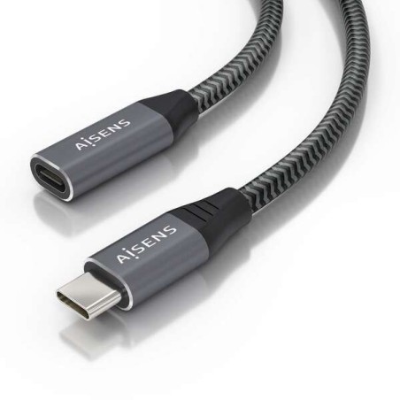 Cabo USB 3.2 GEN2x2 Aluminio 20Gbps 8K@30Hz 5A 100W - Tipo USB-C/Macho-USB-C/Femea - 0.5m