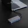 Adaptador HUB USB-C 8 en 1 - Conversor USB-C 3.1 a 3 x USB-A 3.0 + USB-C PD 100W + HDMI 4K@60Hz + RJ45 + TF + SD - Aluminio