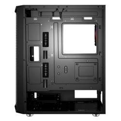 Caixa ATX Unyka ARMOR Gaming ARGB Preta 4x Ventoinhas 120 ARGB Incluídas