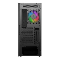 Caixa ATX Unyka ARMOR Gaming ARGB Preta 4x Ventoinhas 120 ARGB Incluídas