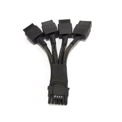 Cabo adaptador Nvidia 12VHPWR para 4x 8 pinos