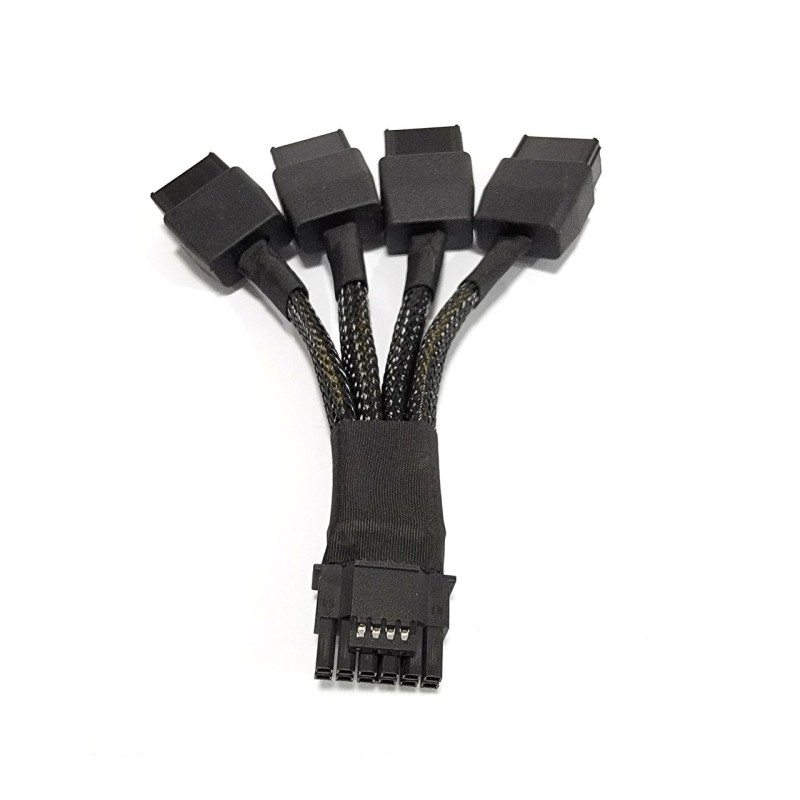 Cabo adaptador Nvidia 12VHPWR para 4x 8 pinos Cabo adaptador Nvidia 12VHPWR para 4x 8 pinos
