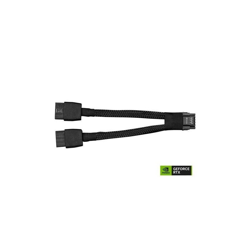 Cabo adaptador Nvidia 12VHPWR para 2x 8 pinos Cabo adaptador Nvidia 12VHPWR para 2x 8 pinos