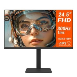 24.5" IPS 300HZ 1MS HDMI + DP Monitor NTECH RX3 FHD