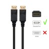 Cabo DisplayPort v1.4, 4k @ 240Hz, A/A 2.0m