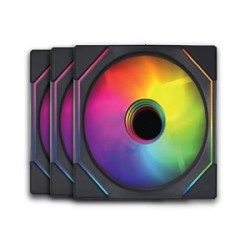 Kit 3x Ventoinhas 120mm ARGB Infinity Mirror & PWM Pass-Through