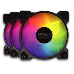 Kit 3x Ventoinhas 120mm ARGB ARGB Aura Sync