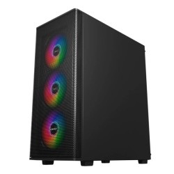 Caixa ATX Unyka Gaming MIR100 ARGB Vidro Temperado Preta