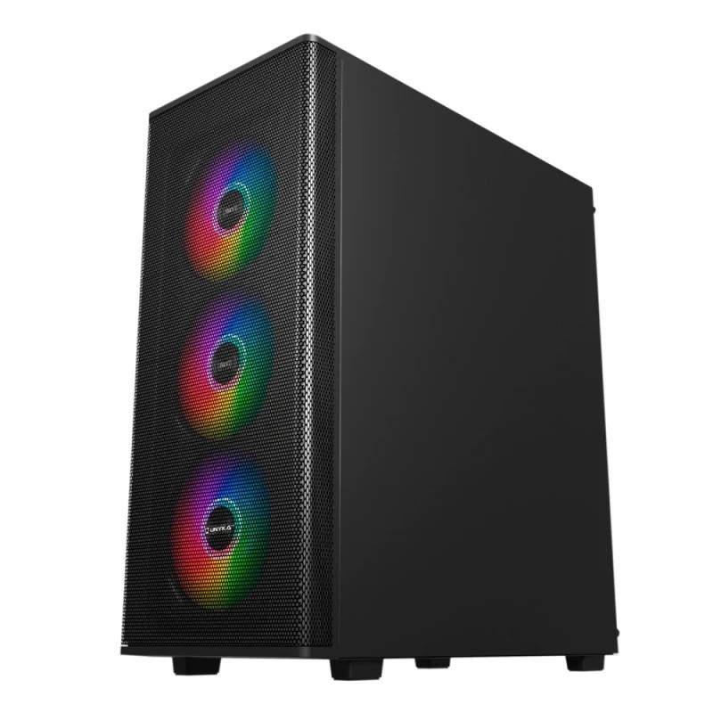 Caixa ATX Unyka Gaming MIR100 ARGB Vidro Temperado Preta
