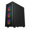 Caixa ATX Unyka Gaming MIR100 ARGB Vidro Temperado Preta
