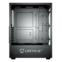 Caixa ATX Unyka Gaming MIR100 ARGB Vidro Temperado Preta