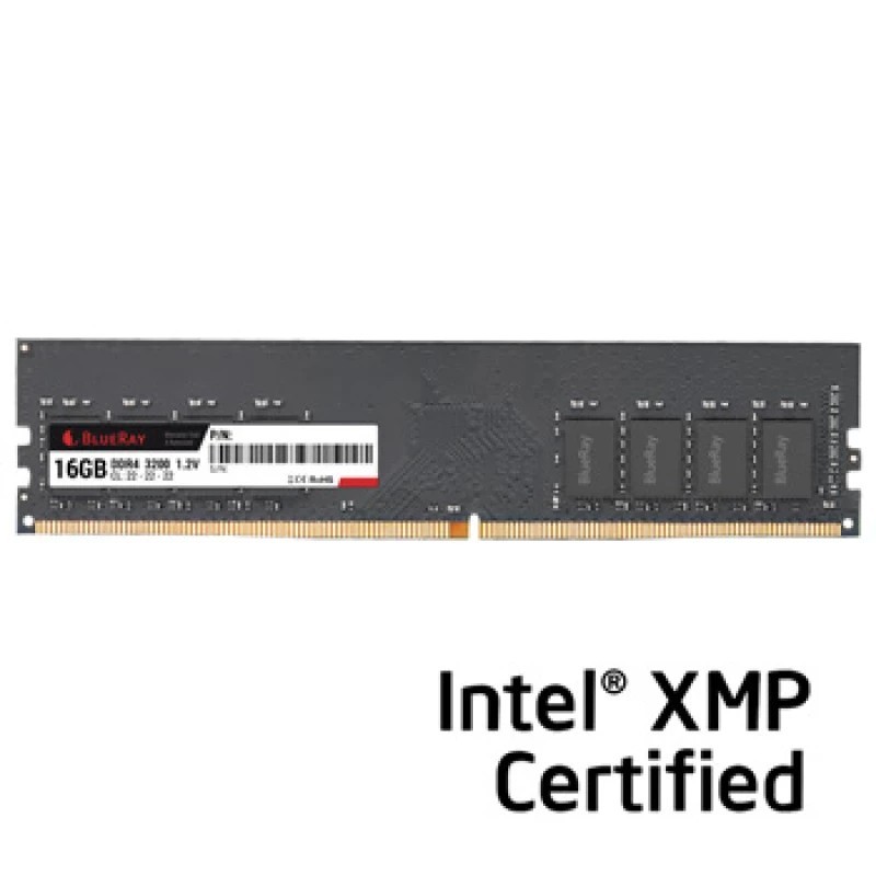 16GB RAM Blueray 3200MHz DDR4 CL22 Perfil XMP 16GB RAM Blueray 3200MHz DDR4 CL22 Perfil XMP