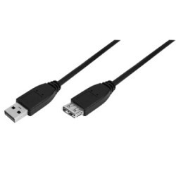 Cabo Extensão USB 2.0 Tipo A Macho para Tipo A Femea 3M