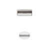 Cabo Lightning a USB 2.0. Lightning/M - USB A/M. Branco. 1.0m