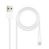 Cabo Lightning a USB 2.0. Lightning/M - USB A/M. Branco. 0.5m
