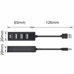 Hub USB 2.0 4 portas