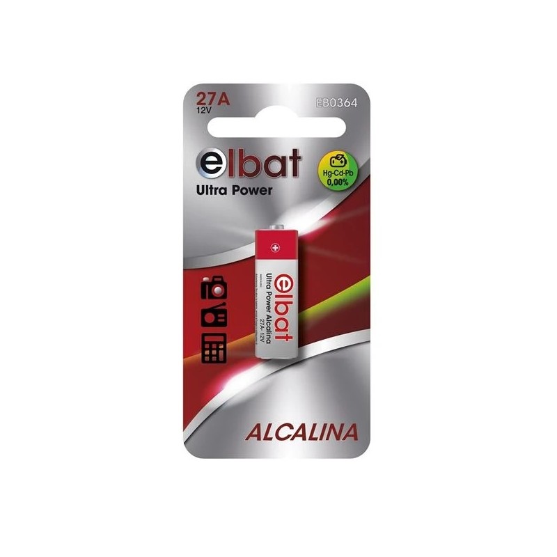 Batteria Alcalina Elbat 27A 12V Batteria Alcalina Elbat 27A 12V