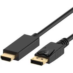 Cabo Adaptador DisplayPort para HDMI 1.2, Gold Plated, 1.8m