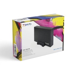 Caixa HDD Tooq 3.5" SATA USB 3.0 Aluminio Preto
