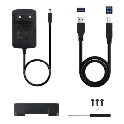 Caixa HDD Tooq 3.5" SATA USB 3.0 Aluminio Preto