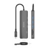Docking Station USB-C Aisens 6 em 1 1xHDMI - 3xUSB-A - 1xSD - 1xMicroSD - 15cm