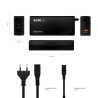Carregador Aisens 90W Automatico Universal com 12 Conectores + USB-A QC.3.0