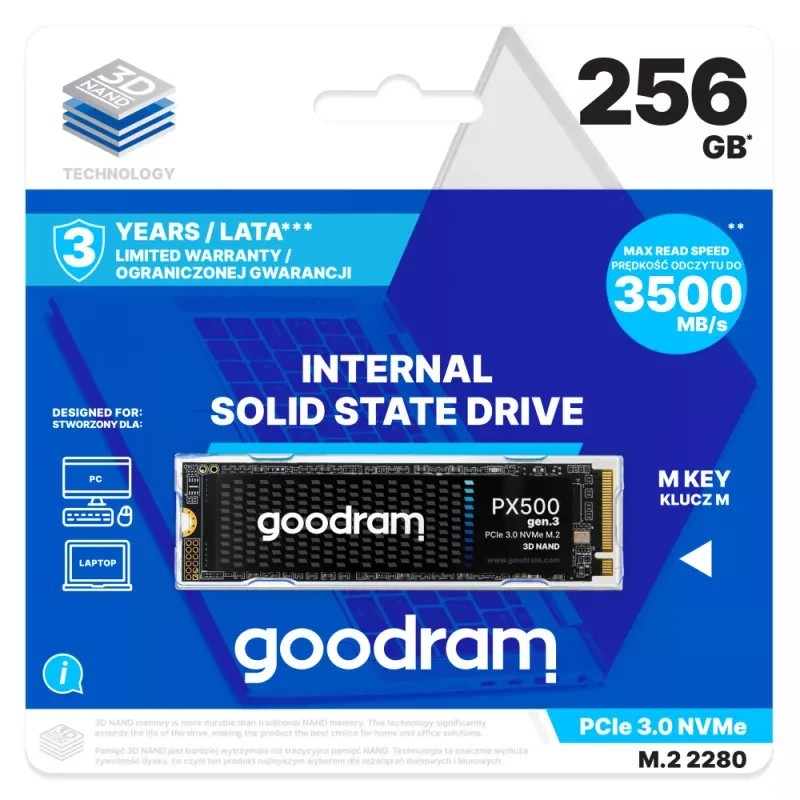 256GB SSD GOODRAM PX500 256GB PCIe 3x4 M.2 2280