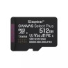 512GB Cartão MicroSDXC Kingston Canvas Select Plus Gen3 150MB/s A1 Card + Adapter