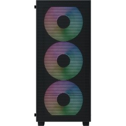 Caixa ATX Aerocool B509A Flow ARGB Vidro Temperado Preto