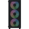 Caixa ATX Aerocool B509A Flow ARGB Vidro Temperado Preto