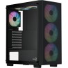 Caixa ATX Aerocool B509A Flow ARGB Vidro Temperado Preto
