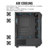 Caixa ATX Aerocool Falcon ARGB Vidro Temperado Preto