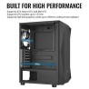 Caixa ATX Aerocool Falcon ARGB Vidro Temperado Preto