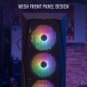 Caixa ATX Aerocool Falcon ARGB Vidro Temperado Preto